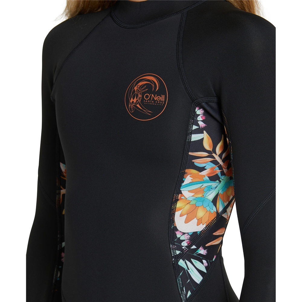 O'Neill- GIRLS BAHIA BZ LS MID SPRING 2MM (BLK/AUST) - Board Store O'neillWetsuits