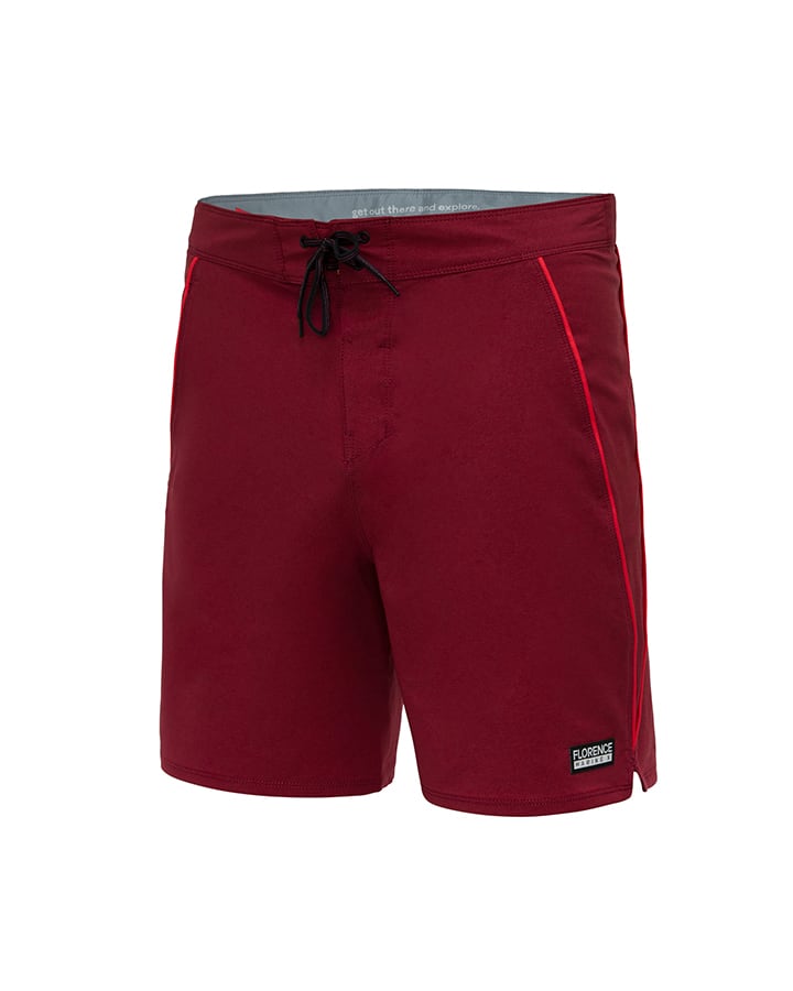 Florence Marine X - Burgee Gamma Boardshort / MAROON - Board Store Florence Marine XSwimwear