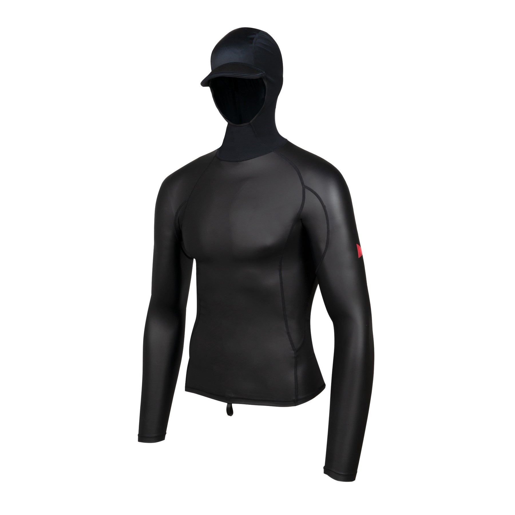 Florence Marine X - Windshield Long Sleeve HOODED Rashguard / BLACK - Board Store Florence Marine Xsun protection