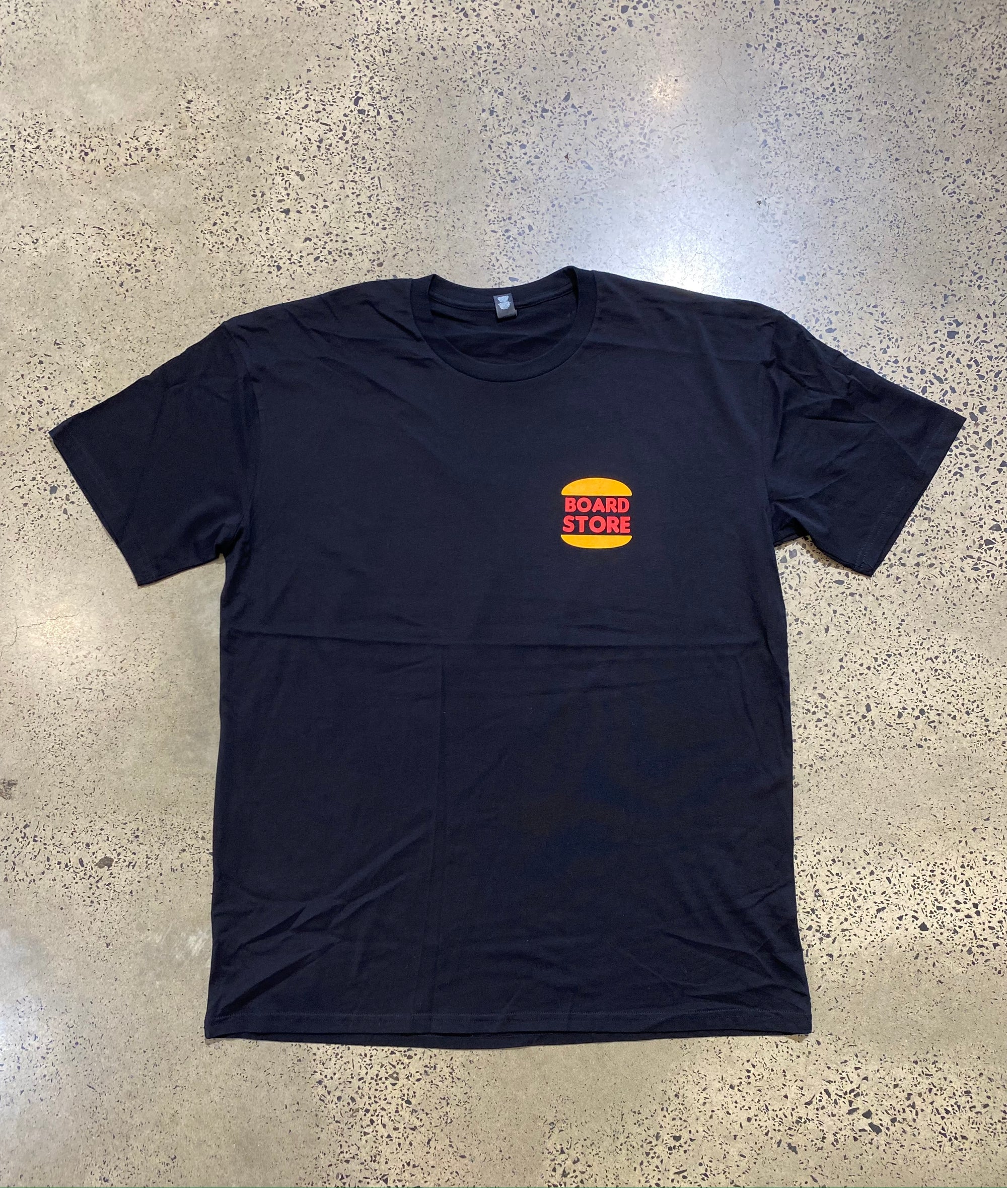 Boardstore Burger tee BLACK - Board Store Board StoreTee Shirt