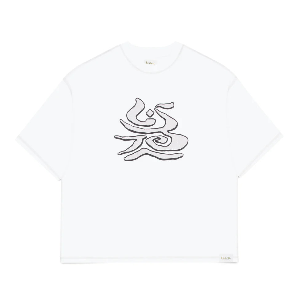 Listen - Relaxation Tee - White