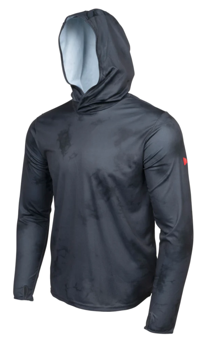Florence Marine X - Sun Pro Stratus Long Sleeve Hooded Shirt - Black - Board Store Florence Marine Xsun protection