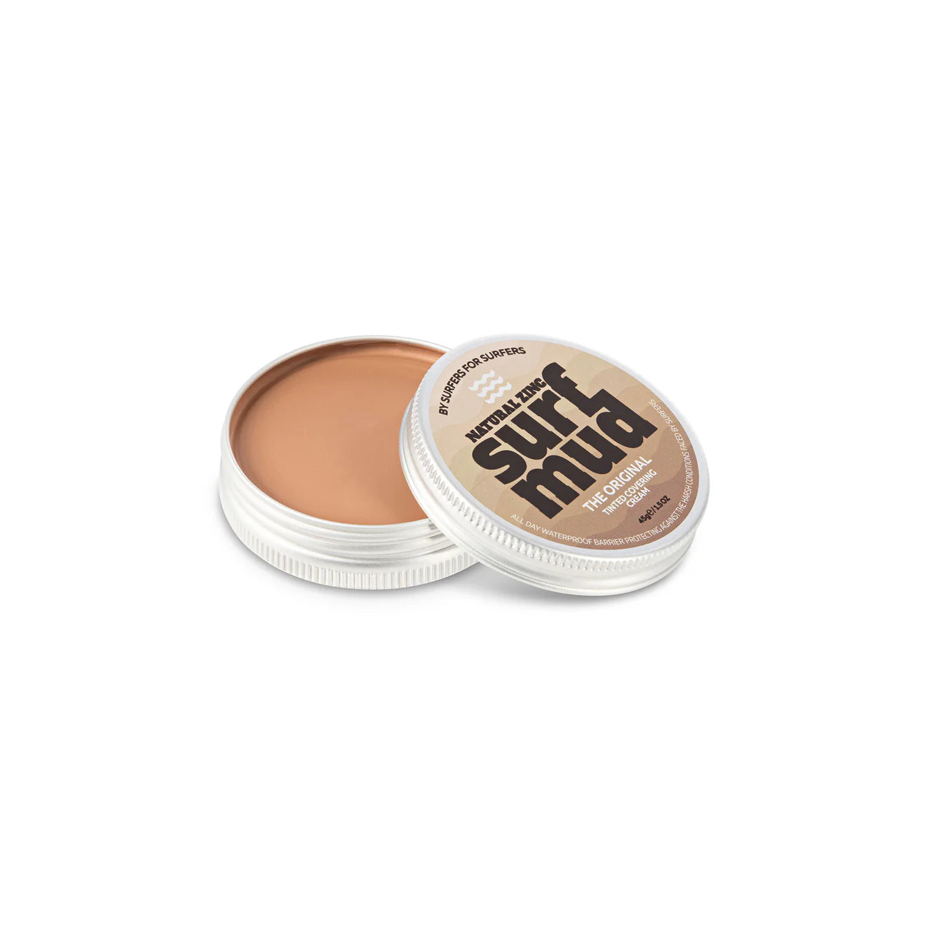 Surfmud Tinted Covering Cream 45g Tin - Board Store SurfMudSunscreen