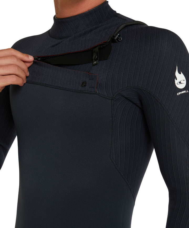 O'neill- Hyperfreak Fire 4/3mm -Full suit ( CHEST ZIP ) - BLK/BLK/BLK - Board Store O'neillWetsuits