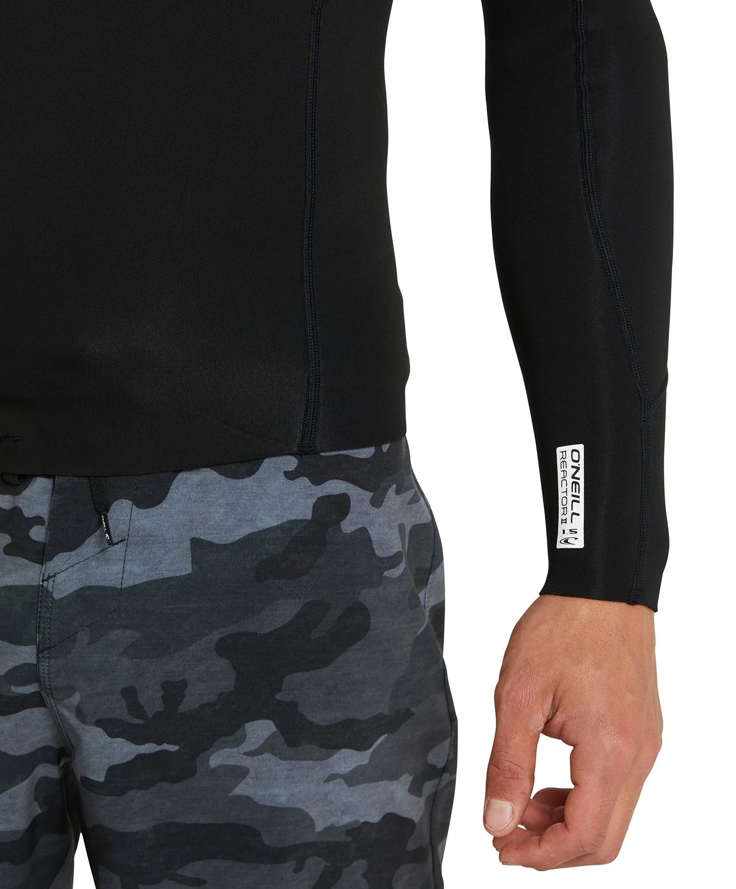 O'Neill - Reactor 1.5mm Long Sleeve Wetsuit Jacket - Black Gunmetal - Board Store O'neillWetsuits