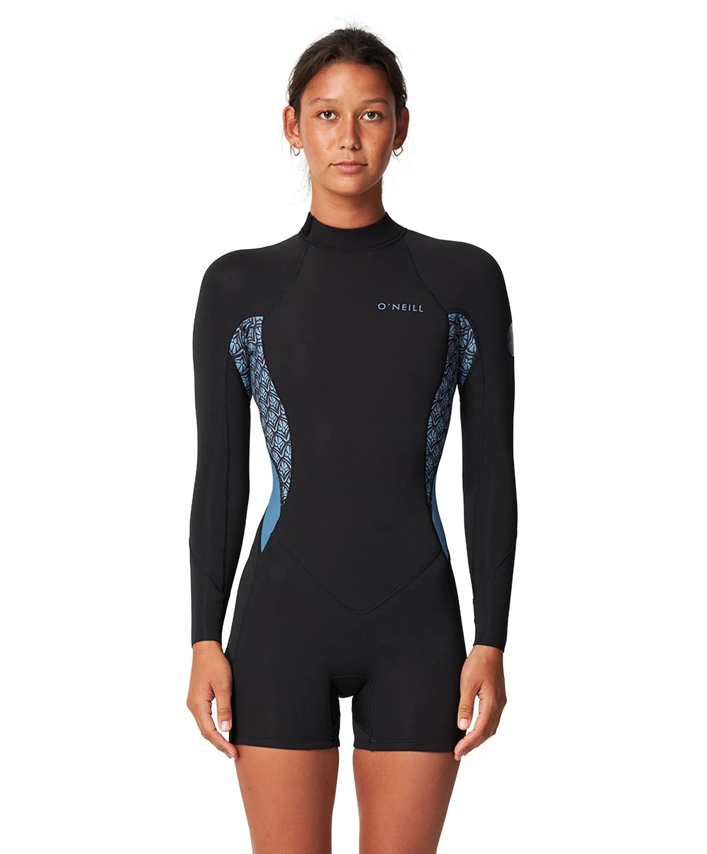O'Neill - Women's Bahia BZ Boy-leg 2mm Spring Suit - Aloha Tile - Board Store O'neillWetsuits