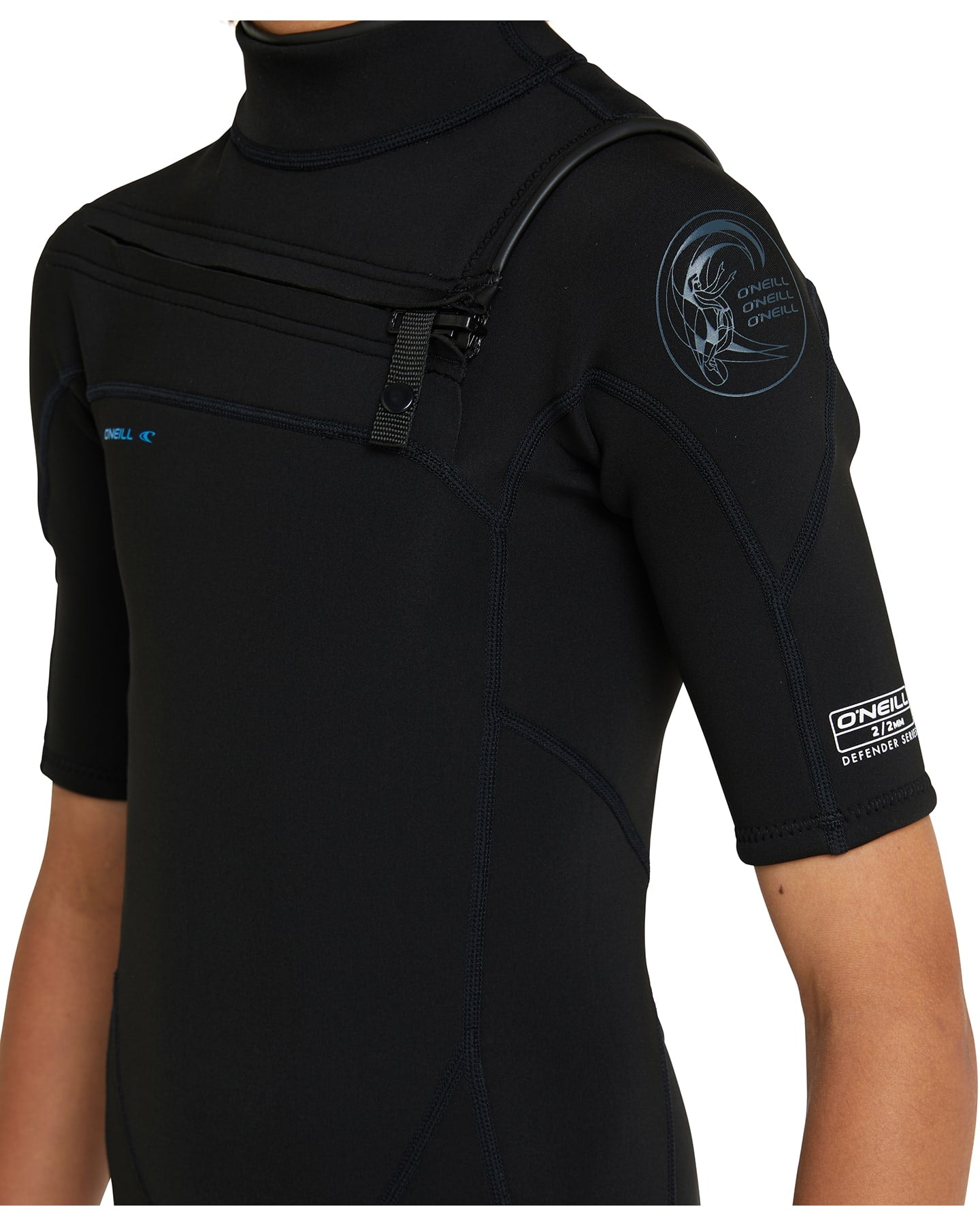 O'neill- BOYS Defender CZ SS SPRING 2MM (BLK/BLK) - Board Store O'neillWetsuits
