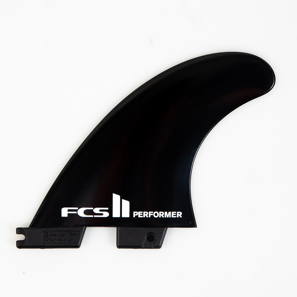 FCS II PERFORMER GLASS FLEX TRI FINS - Black - Board Store FCSFins