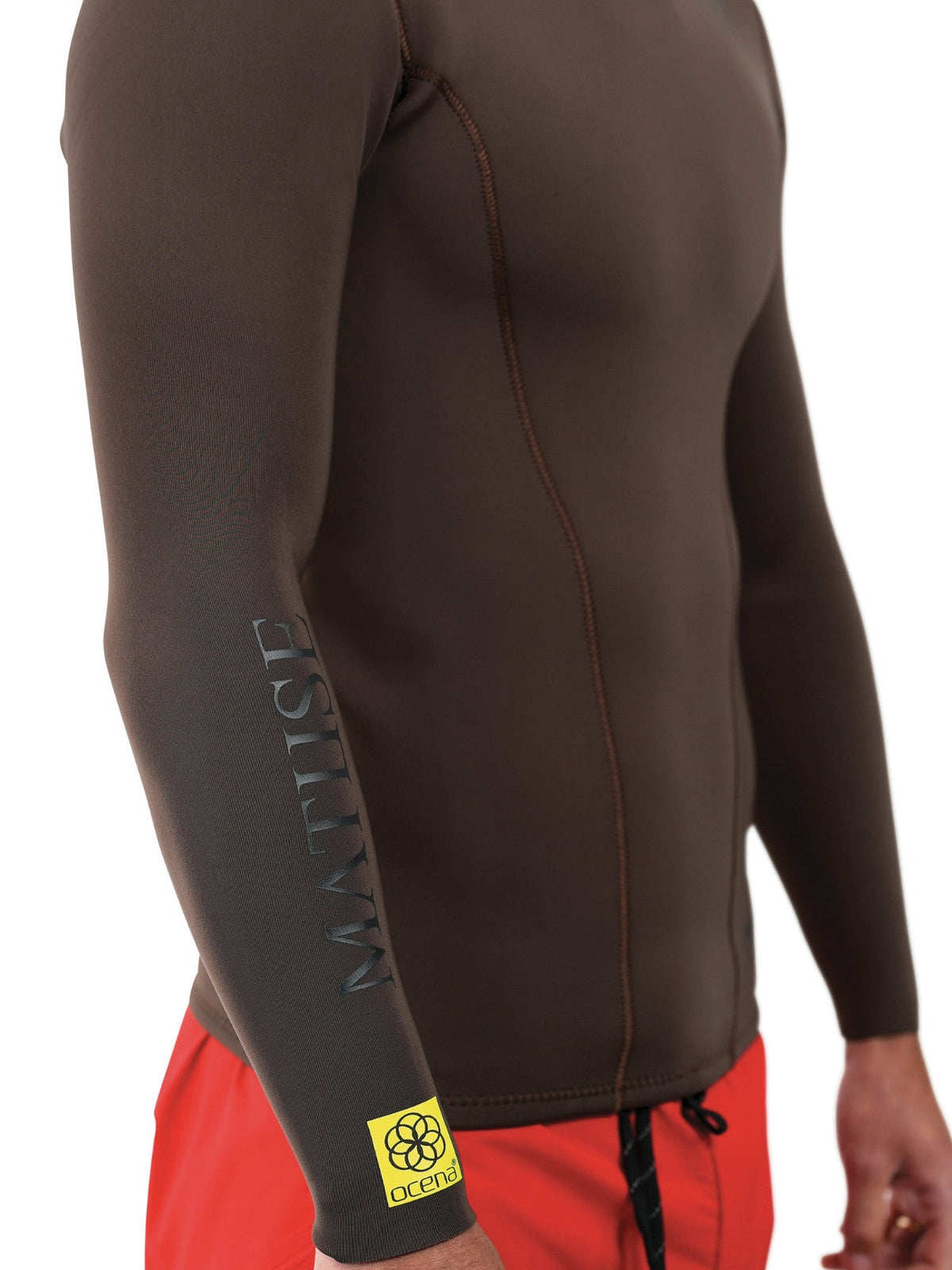 Matuse Nemean 2mm Jacket Deep Brown, sleeve detail