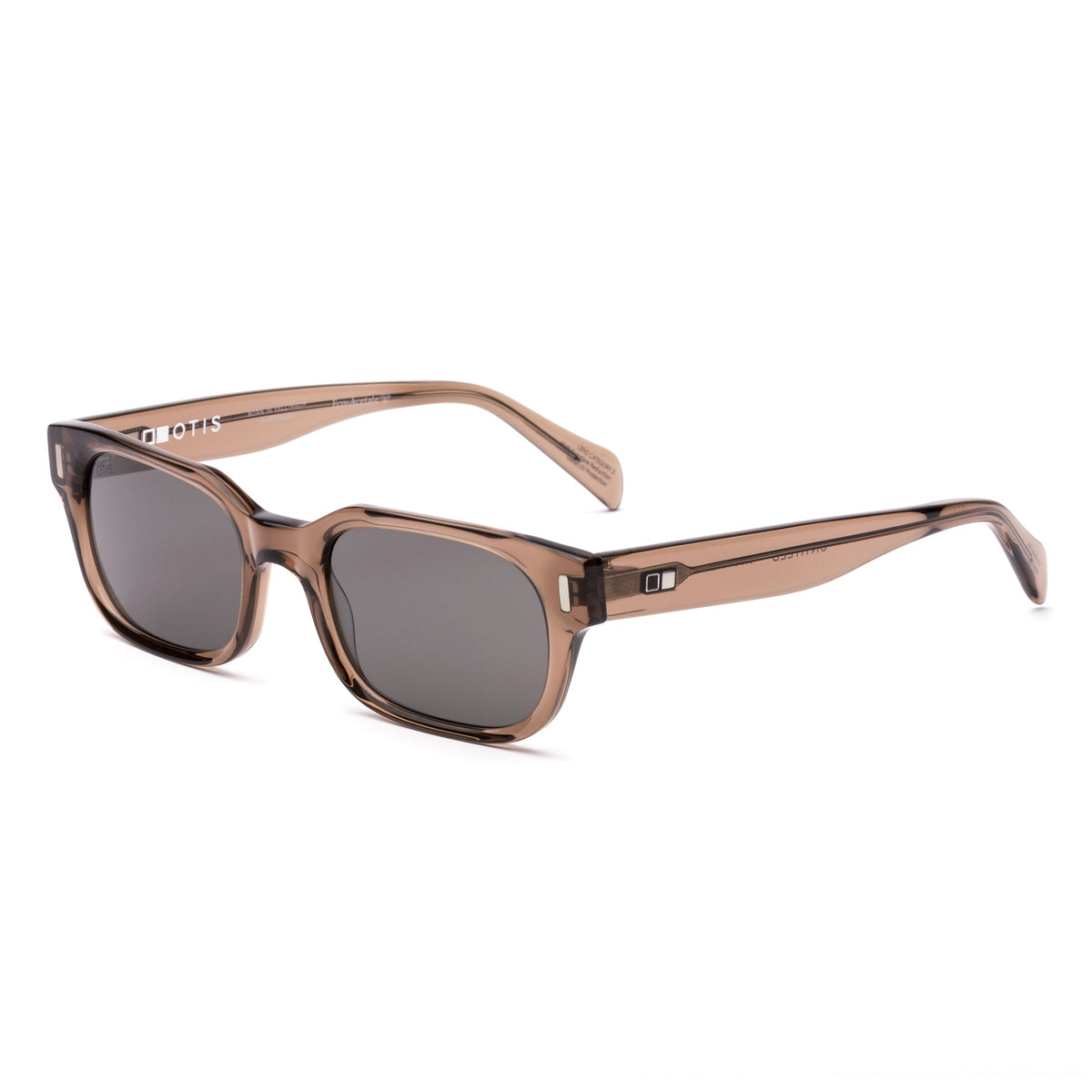 Otis Untitled Sunglasses in Eco Crystal Birch / Neutral Grey, side view