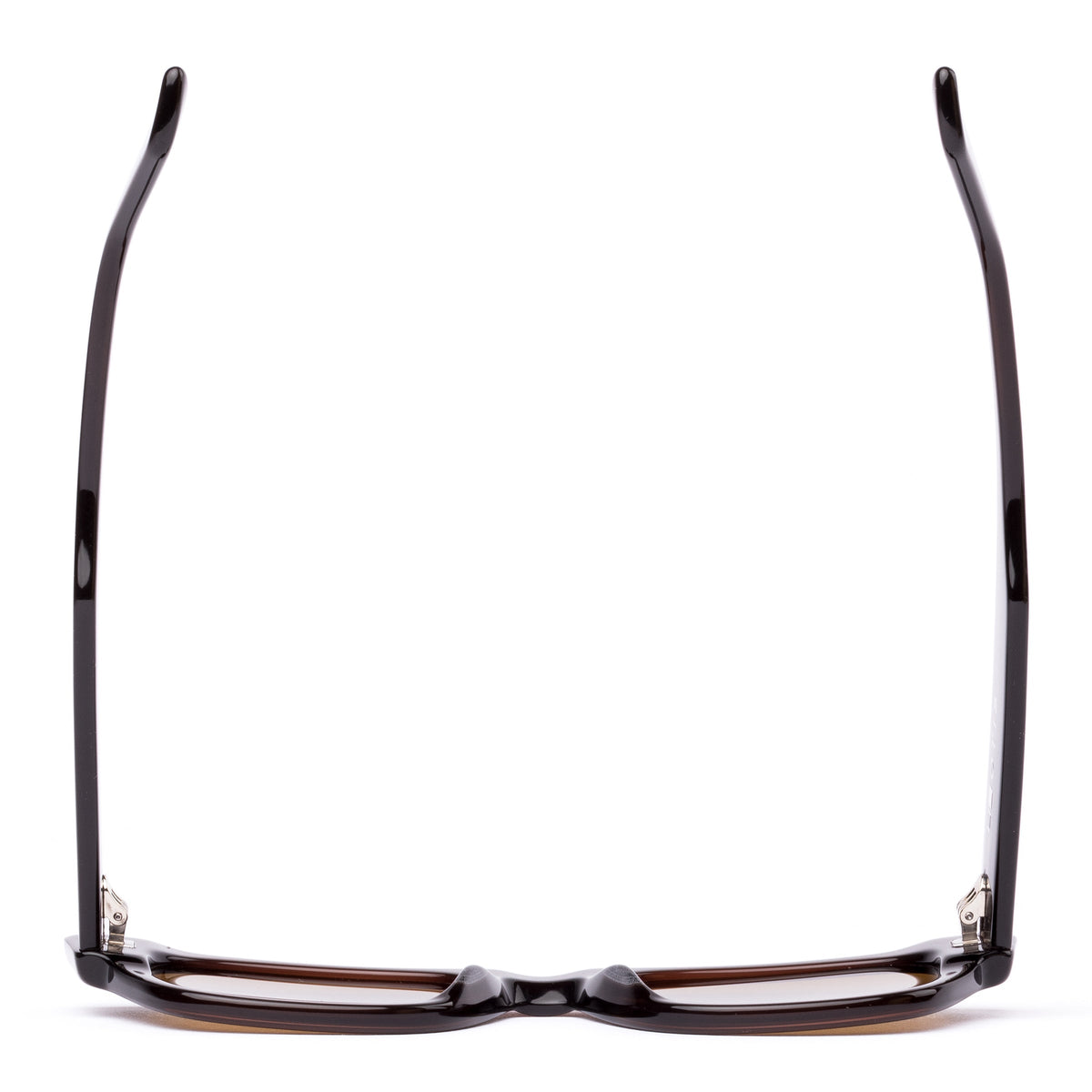 Otis Untitled Sunglasses in Eco Crystal Copper / Brown Polar, detail view