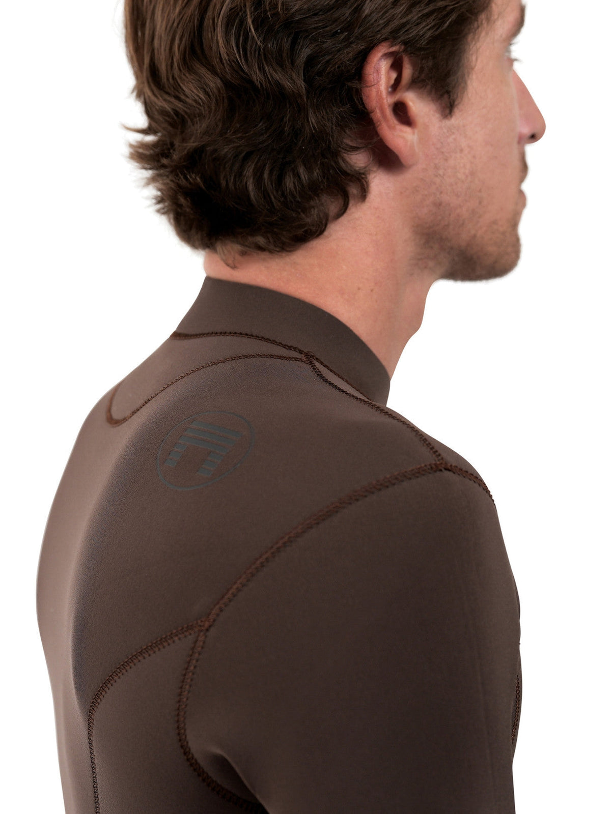 Matuse Nemean 2mm Jacket Deep Brown, shoulder detail