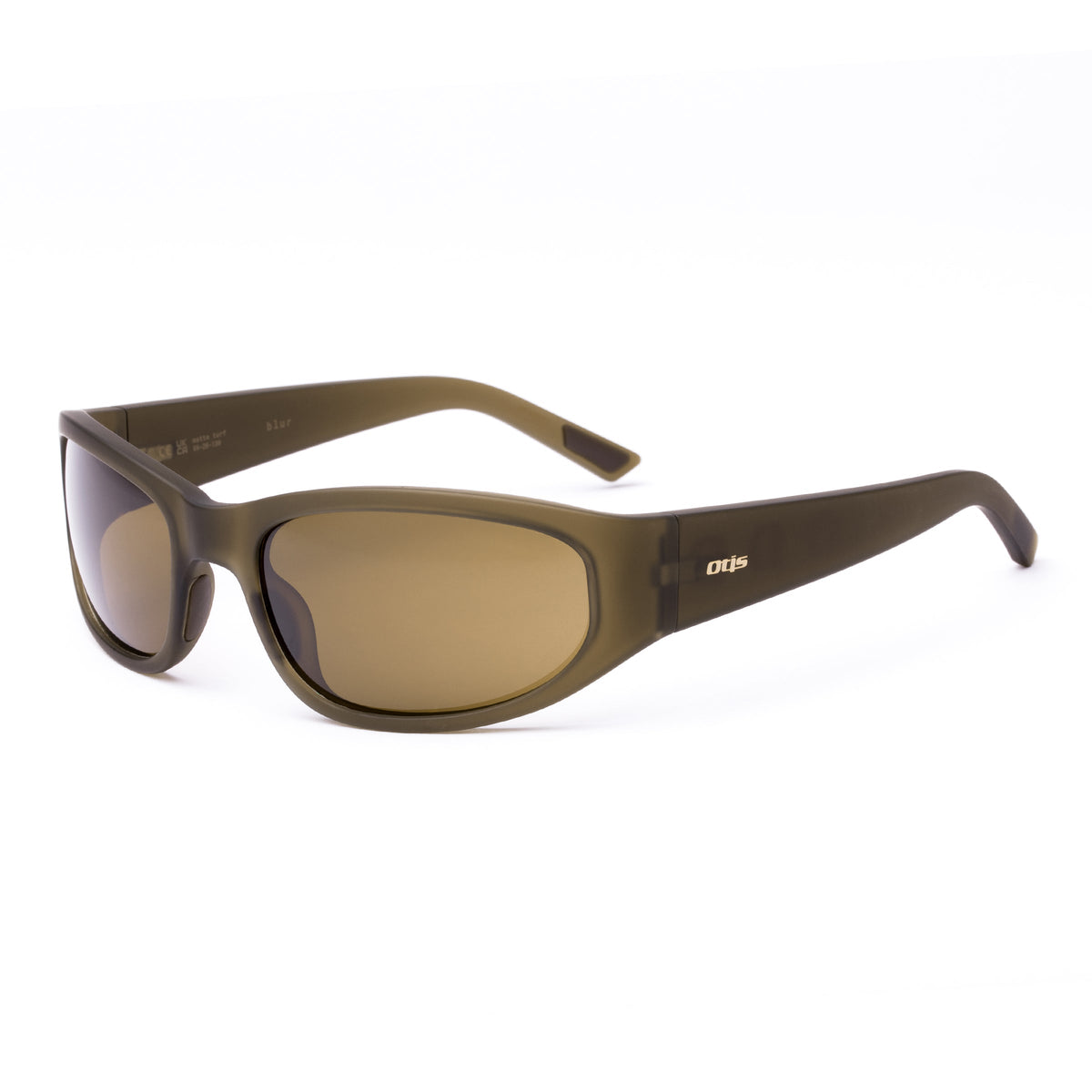 Otis Blur Sunglasses in Matte Turf / Brown Polar, side view