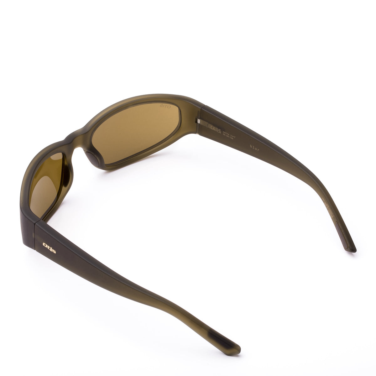 Otis Blur Sunglasses in Matte Turf / Brown Polar, detail view