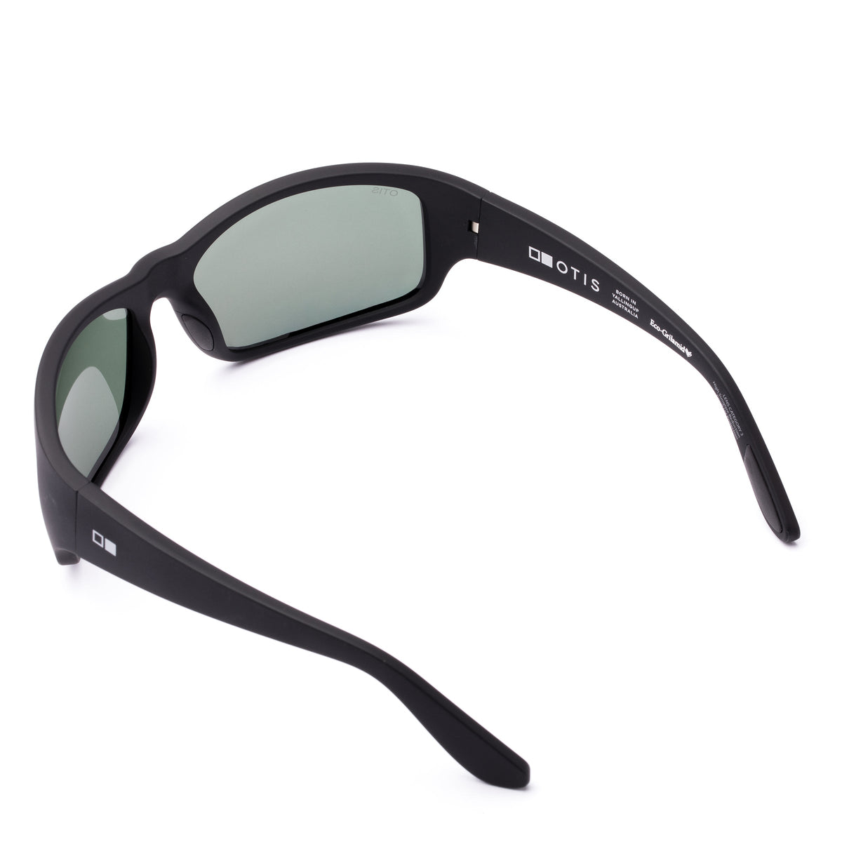 Otis Concrete Wave Sunglasses in Matte Black / Grey Polar, detail view