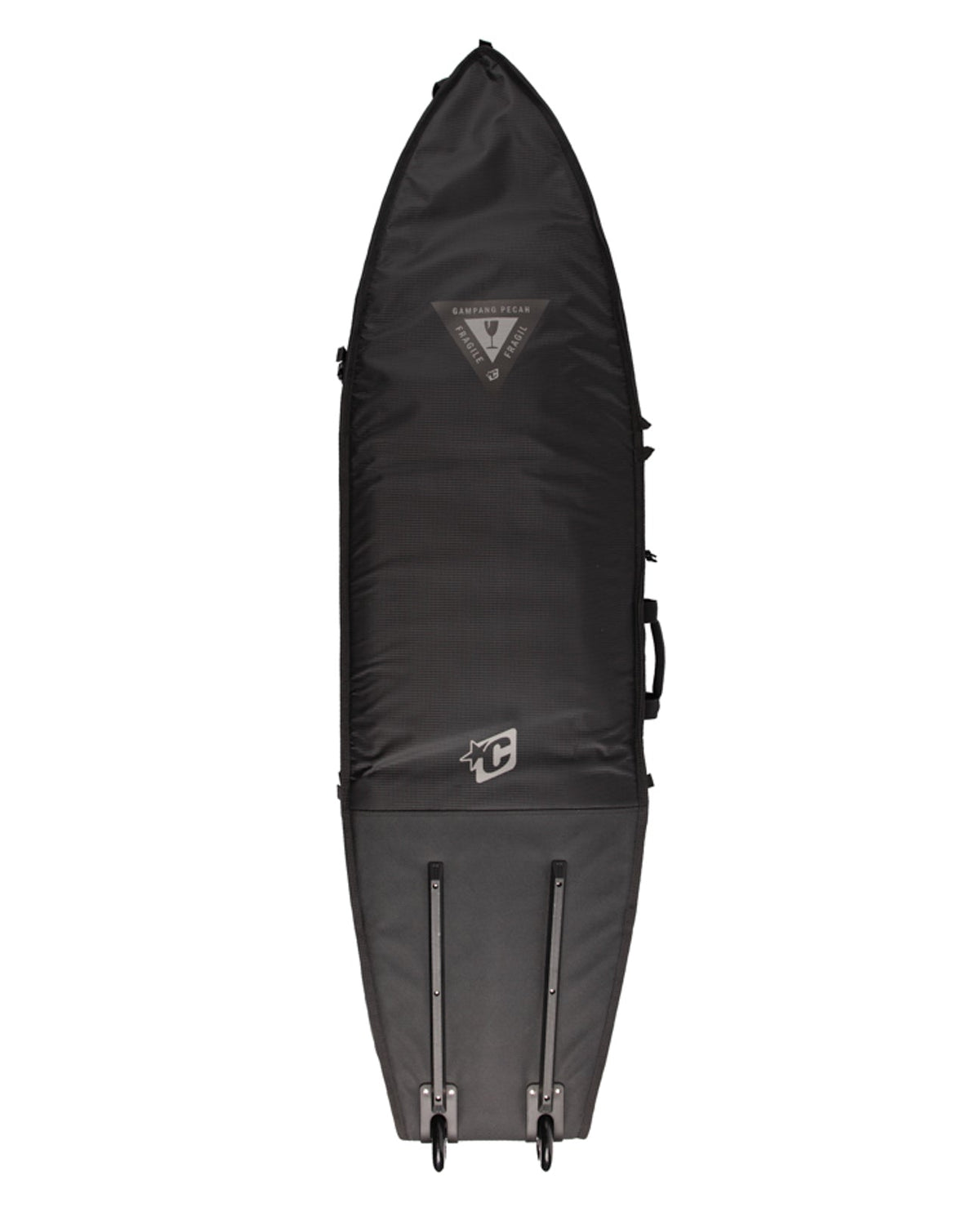 Creatures Shortboard Triple Wheely DT2.0 Board Cover Black Silver