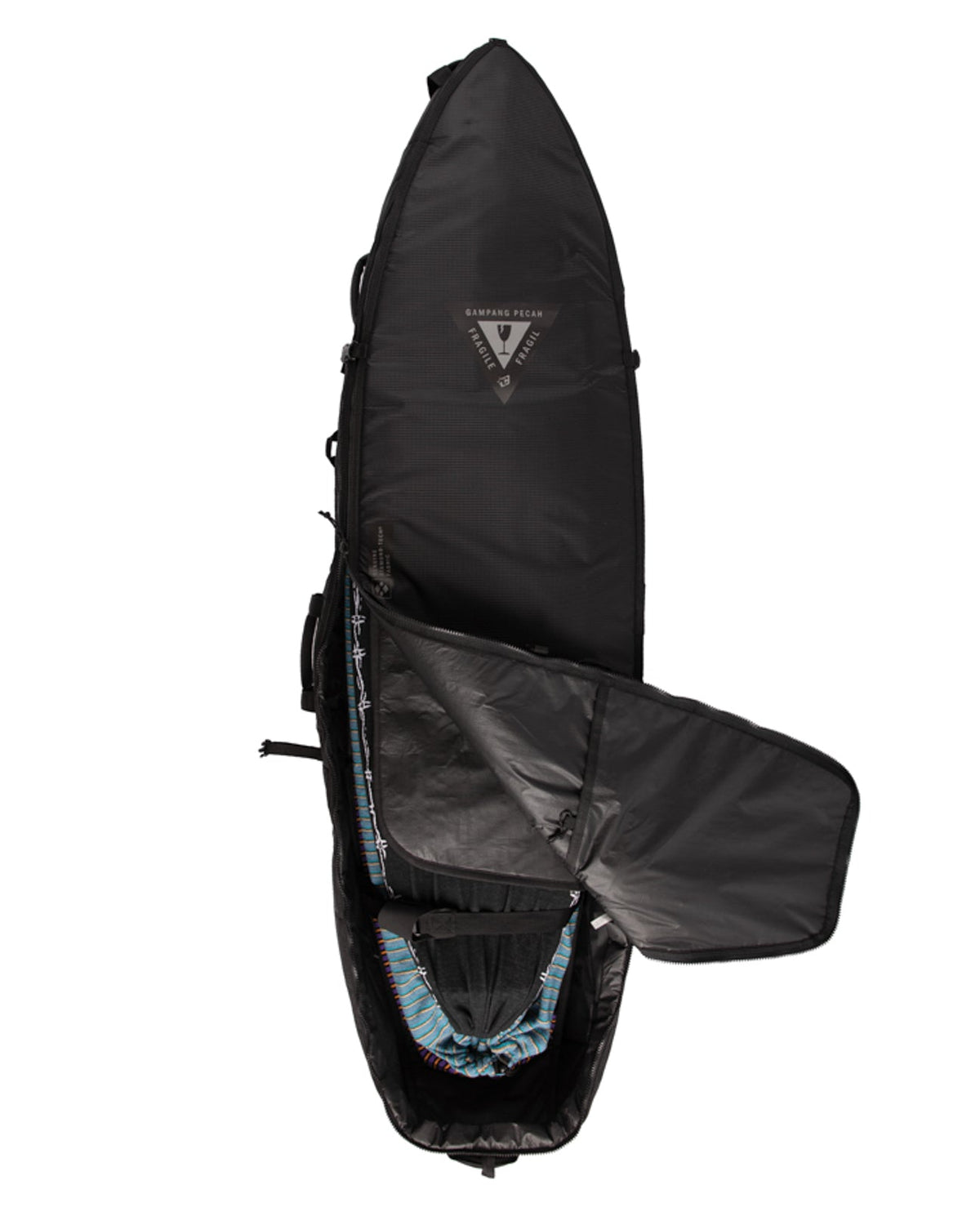 Creatures Shortboard Triple Wheely DT2.0 Board Cover Black Silver