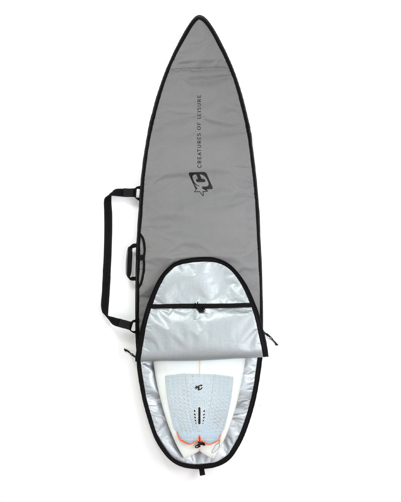 Creatures SHORTBOARD ICON; SILVER BLACK - Board Store CreaturesBoardcover  