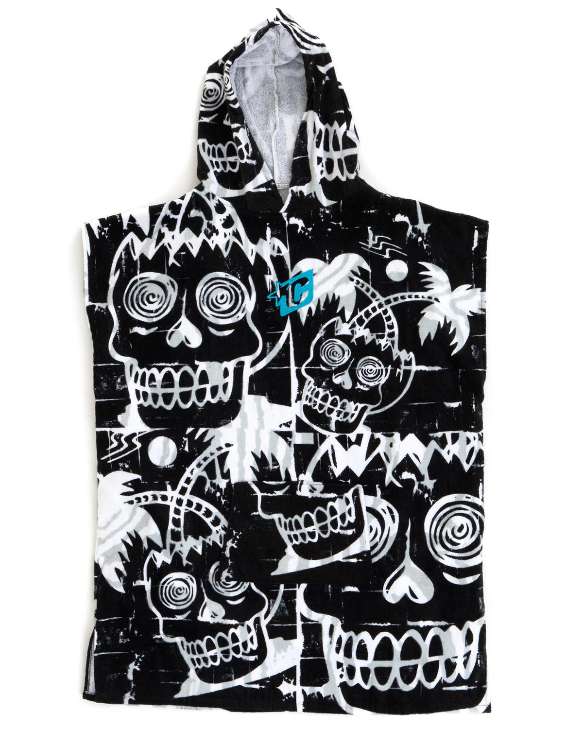Creatures Grom Poncho in Cyan Green, view 1