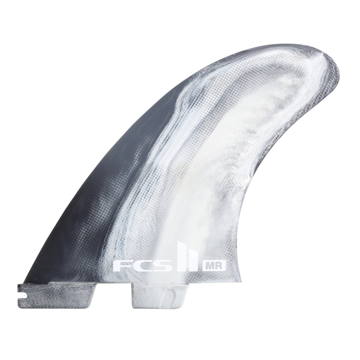 FCS II Mark Richards PC Twin + Stabiliser Fins Black/White