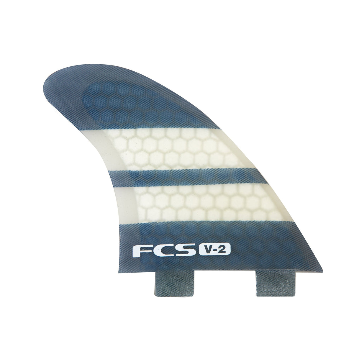 FCS V2 PC Tri Fins Blue/White