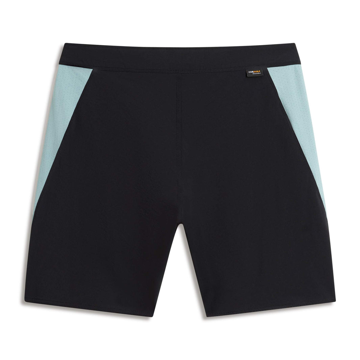 Florence Cordura Airtex Boardshort Black/Lightest Sea Blue back