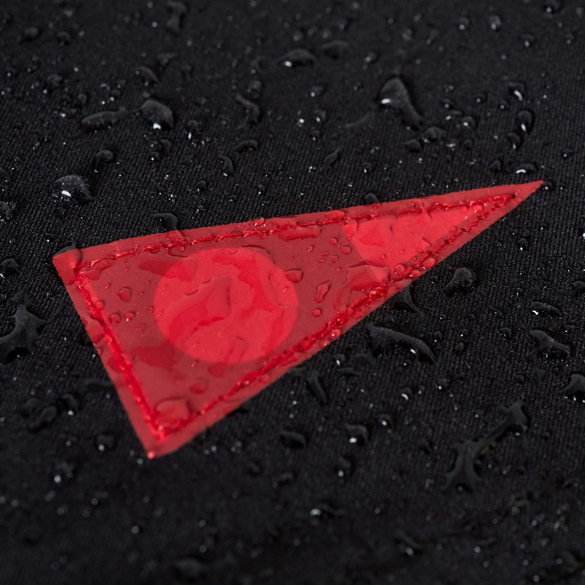 Florence Cordura Airtex Boardshort Black/Tan logo flag detail