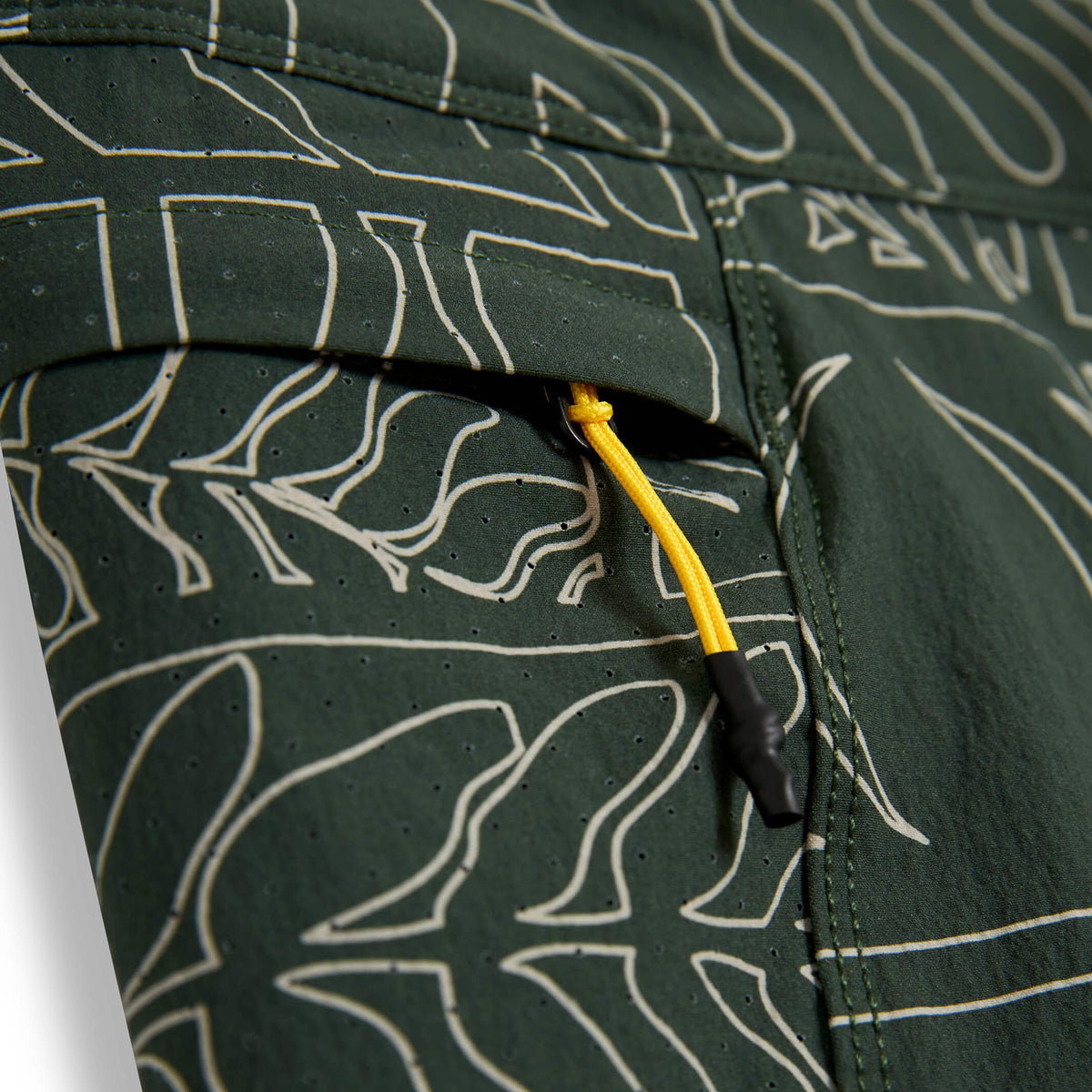 Florence Cordura Airtex Boardshort Sycamore Sig pocket detail