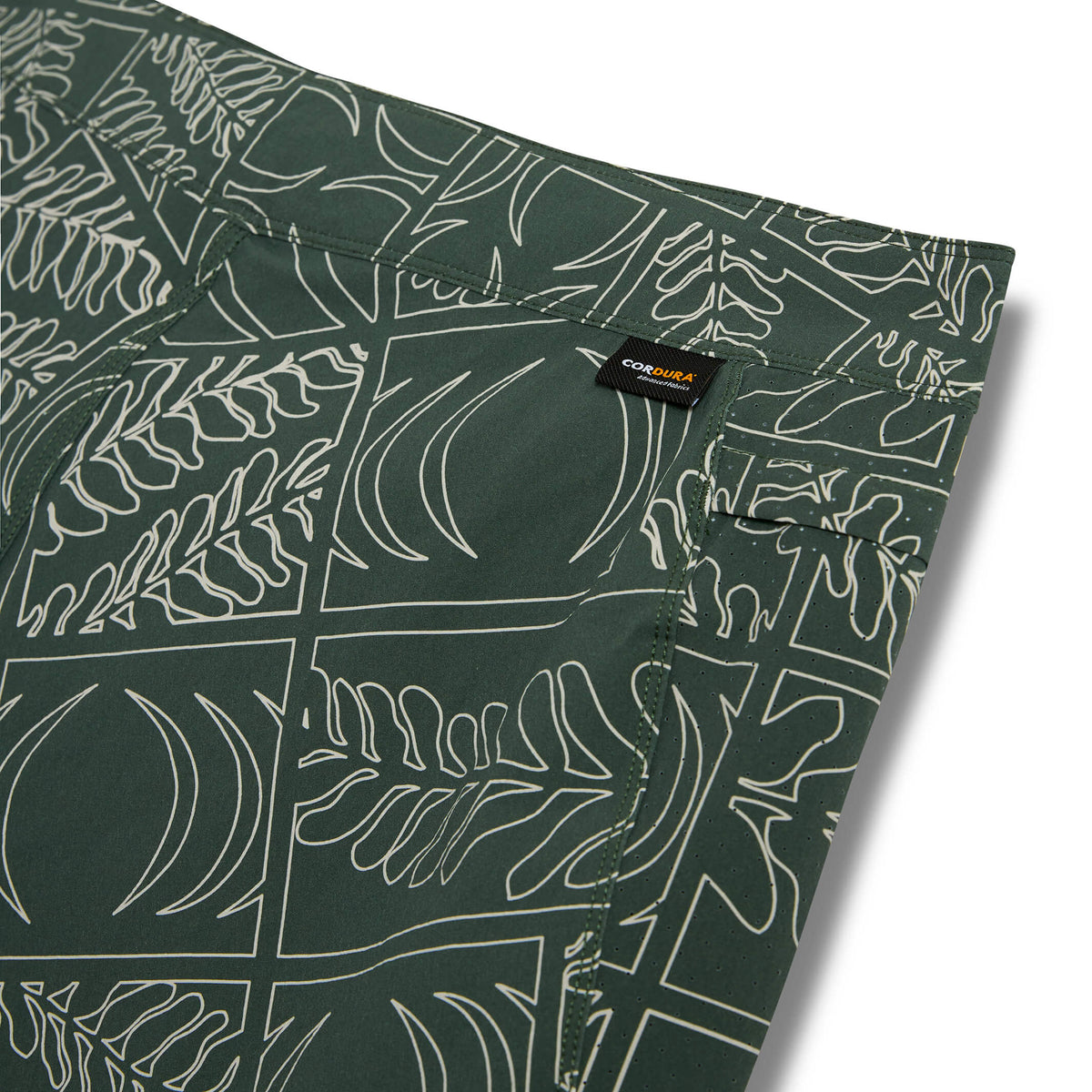 Florence Cordura Airtex Boardshort Sycamore Sig side panel detail
