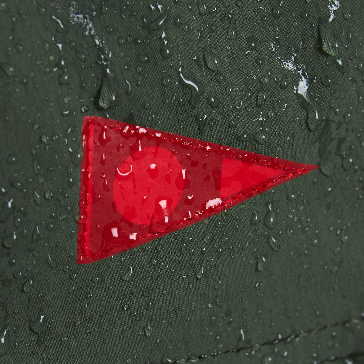 Florence Cordura Airtex Boardshort Thyme logo flag detail