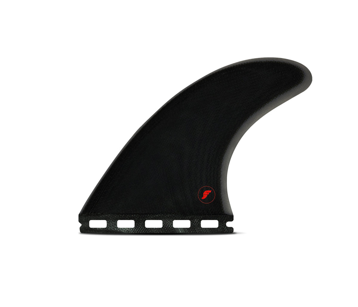 Futures EA Control Series Fiberglass Thruster (L) in Black/Grey, centre fin