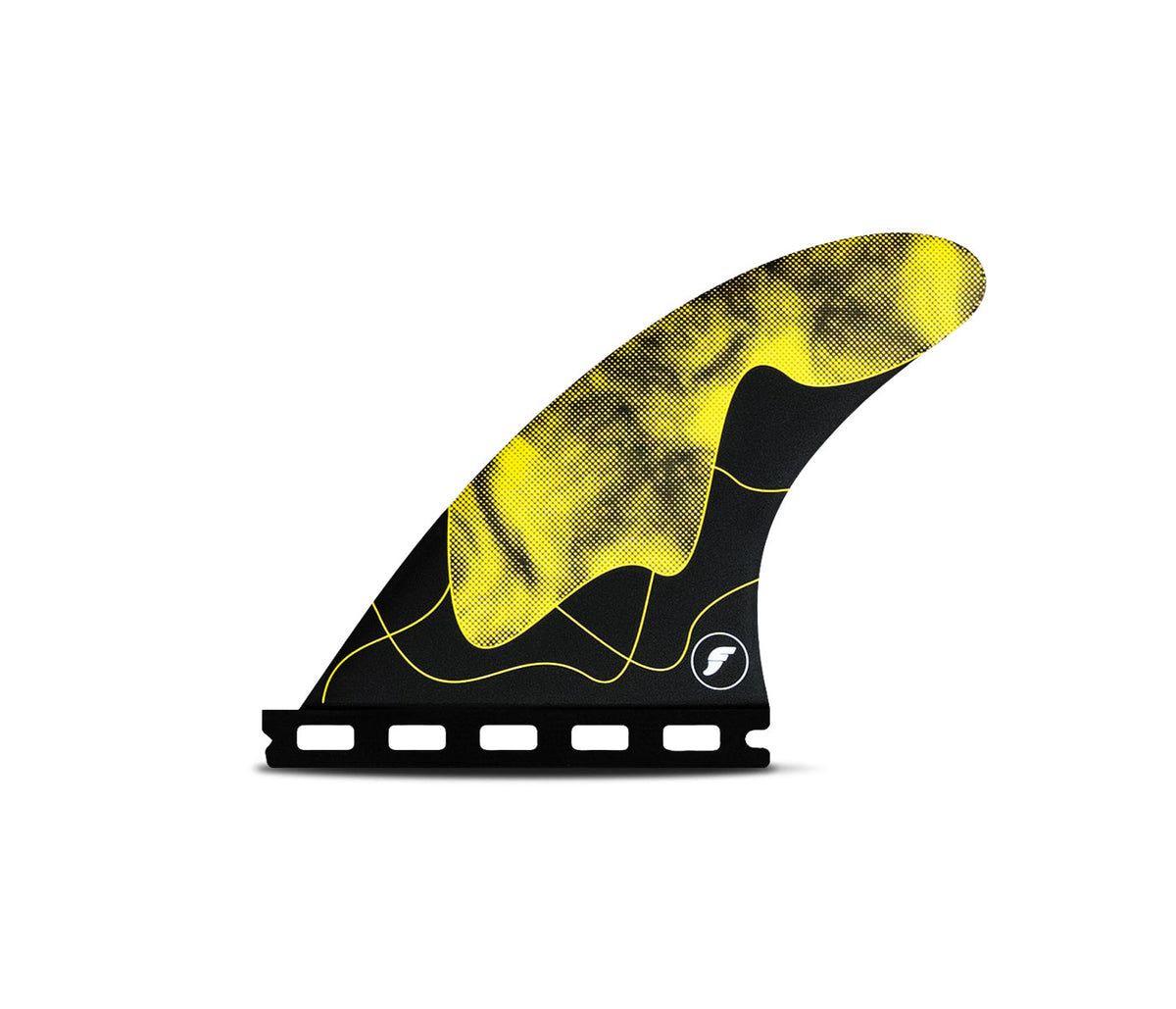 Futures Jack Robinson Signature Honeycomb Grom Thruster (XS) in Yellow, centre fin