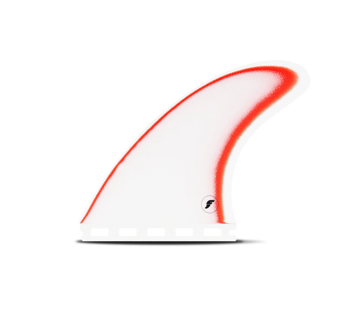 Futures Ethan Ewing Signature Fiberglass Thruster (L) in White/Red, centre fin