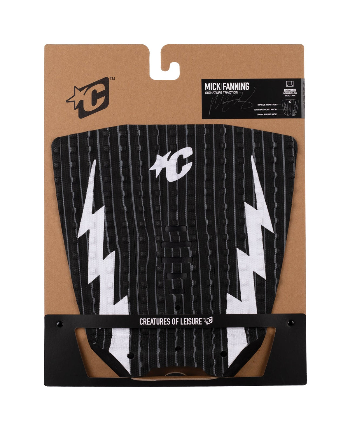 Creatures Mick Eugene Fanning Lite Signature Traction Black Stripe White