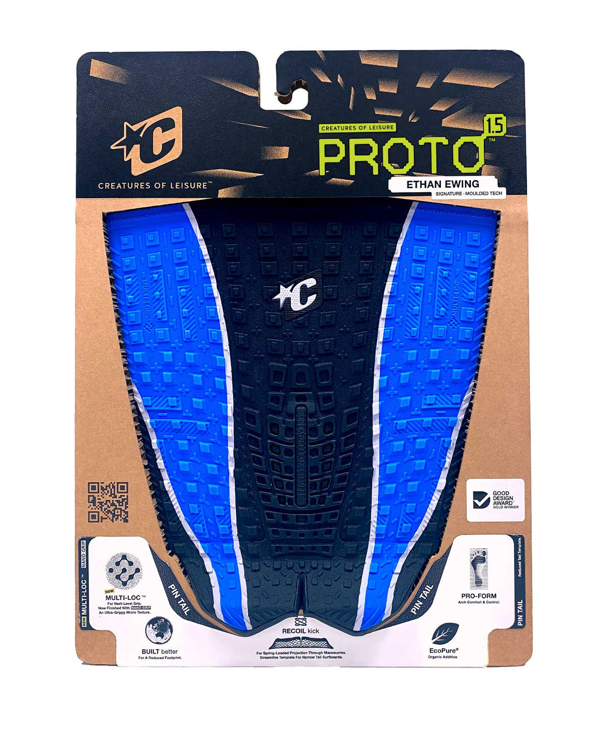 Creatures Proto 1.5 Pin Tail Signature Traction Ethan Ewing Eco Black Cobalt Panel