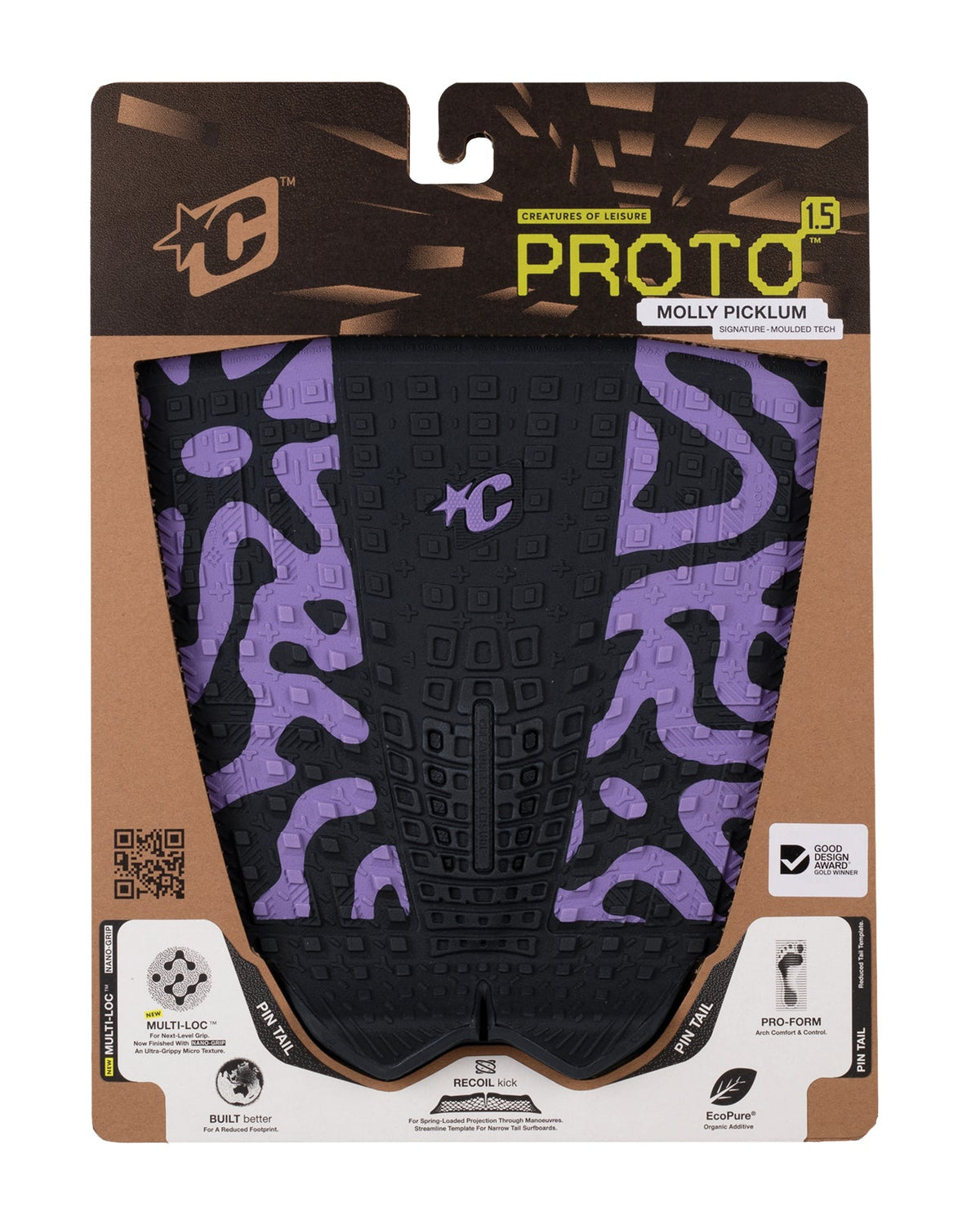 Creatures Proto 1.5 Pin Tail Signature Traction Molly Picklum Charcoal Lavender