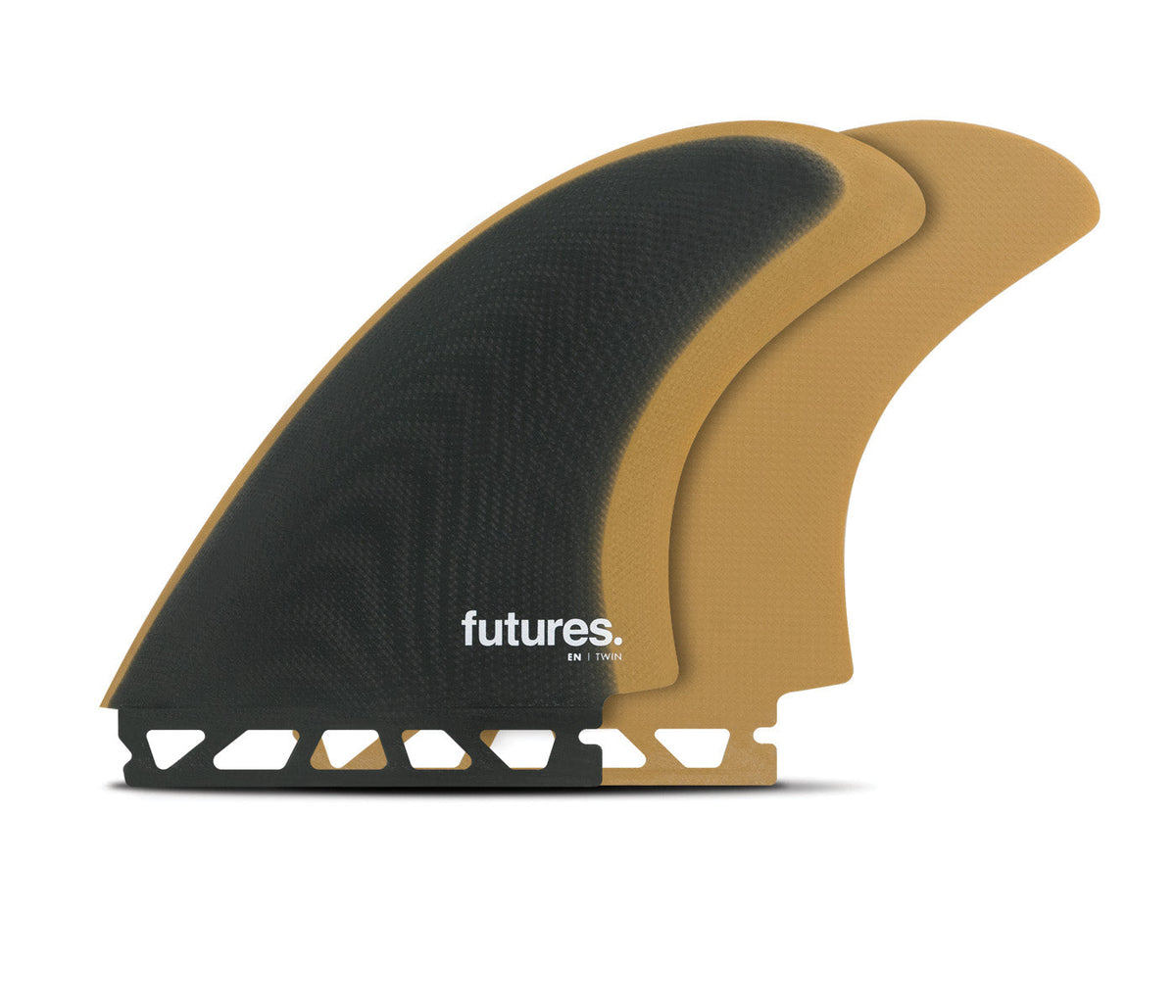 Futures EN Fiberglass Twin in Slate/Ochre, side fin