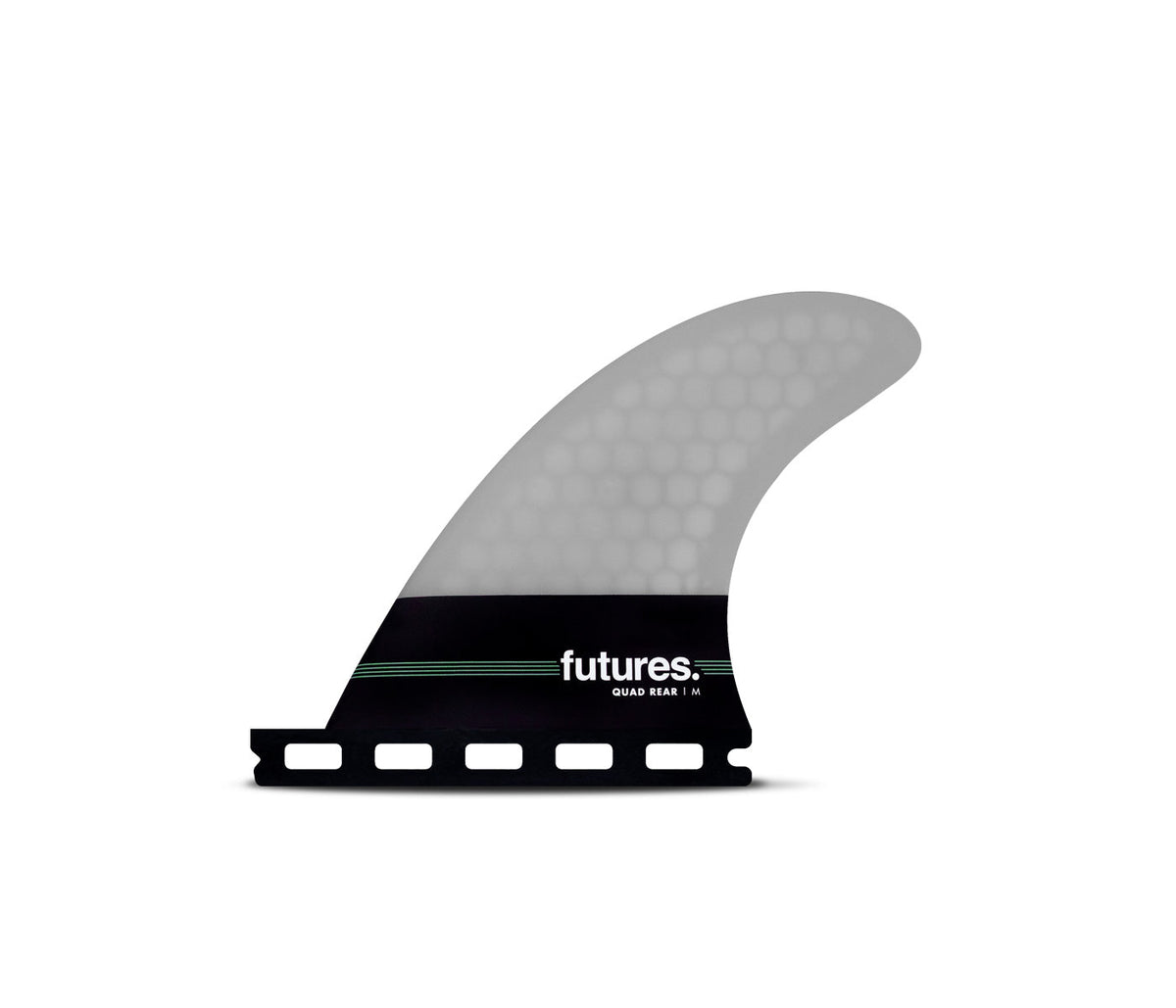 Futures Neutral Honeycomb Quad Rears in Grey, M side fin
