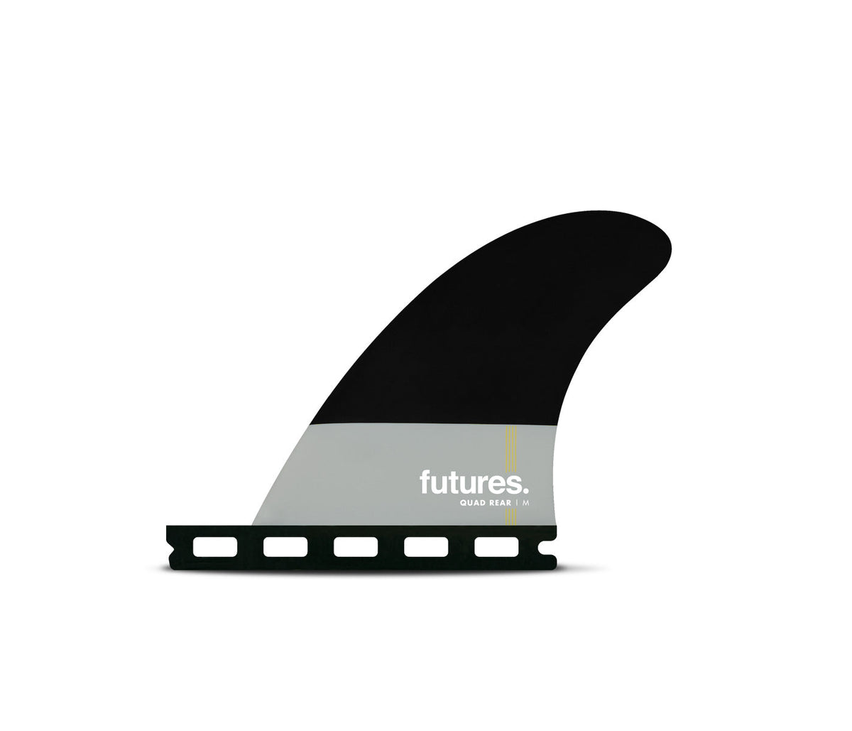 Futures Pivot Honeycomb Quad Rears in Black, M side fin