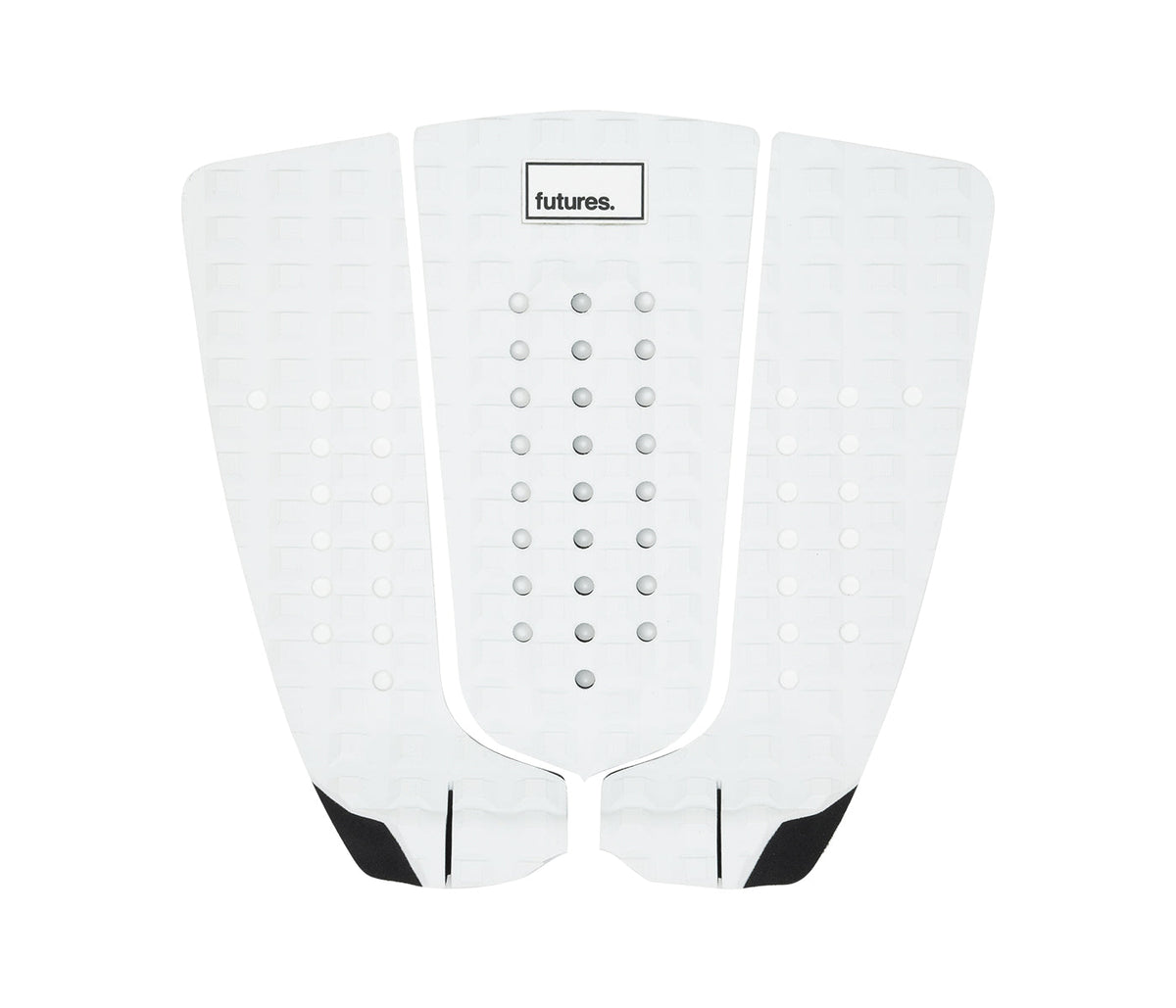 Futures Jordy Smith Signature Traction in White/Black, top view