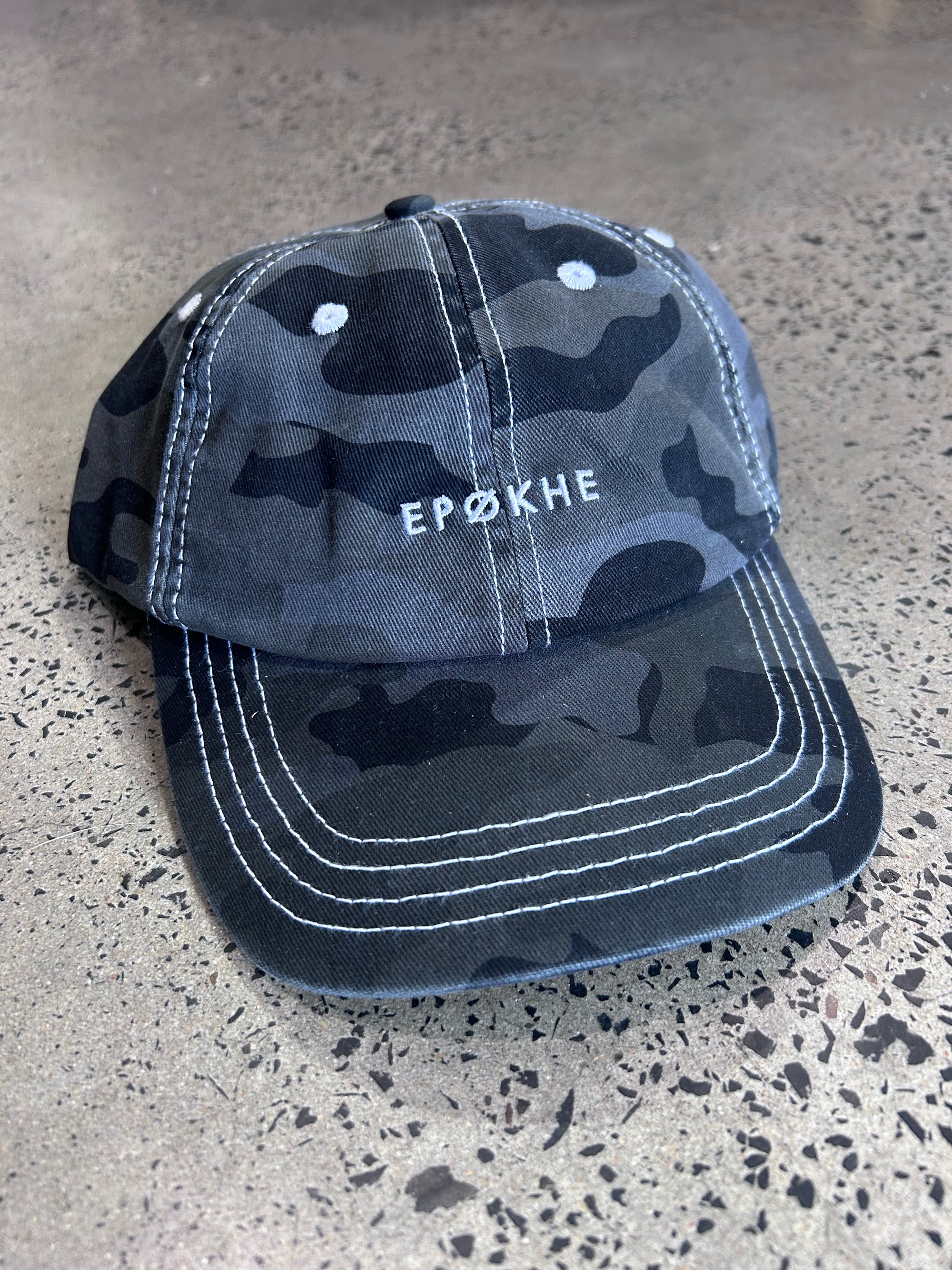 EPOKHE - CORE CAP WASHED BLACK CAMO