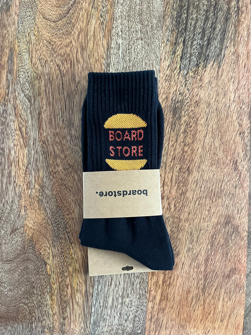 Boardstore Burger Socks - Black - Board Store Board StoreSocks  