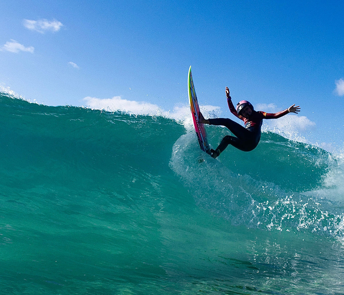 Futures Jack Robinson Signature Honeycomb Grom Thruster (XS) in Yellow, detail