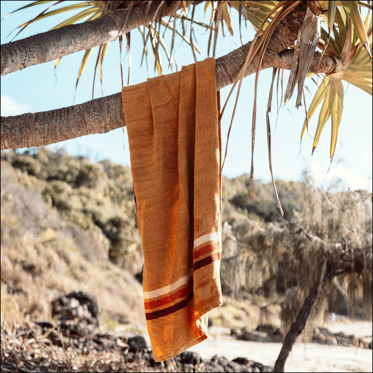 Layday Pontoon Cotton Towel Honey