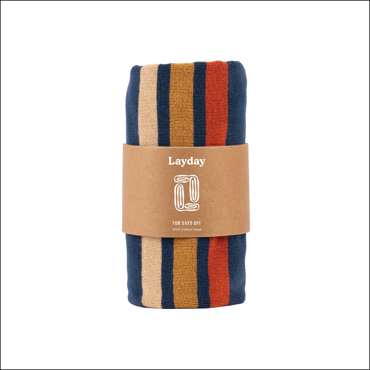 Layday Pontoon Cotton Towel Navy