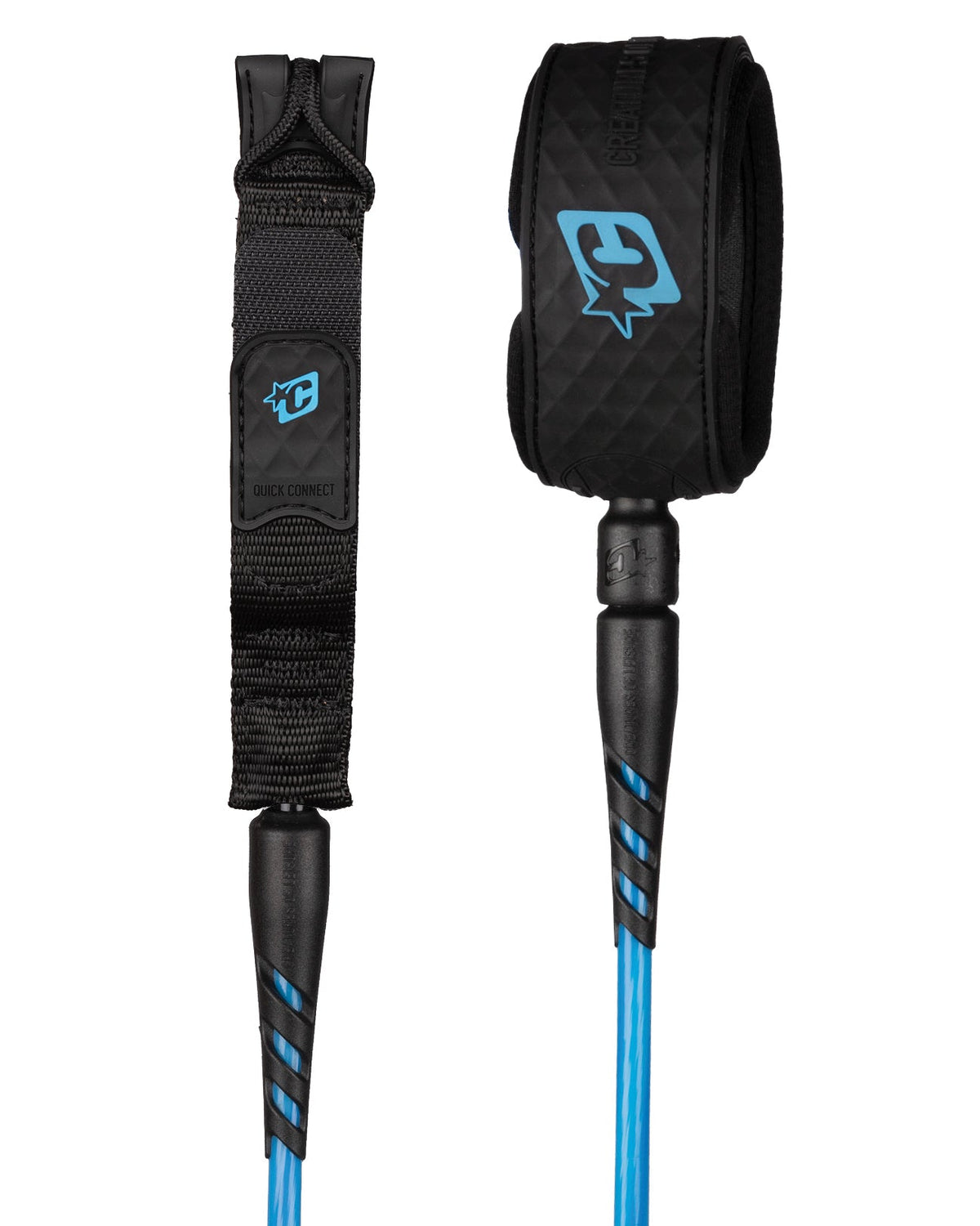 Creatures Reliance 2.0 Standard Duty Leash Cyan Twist Black