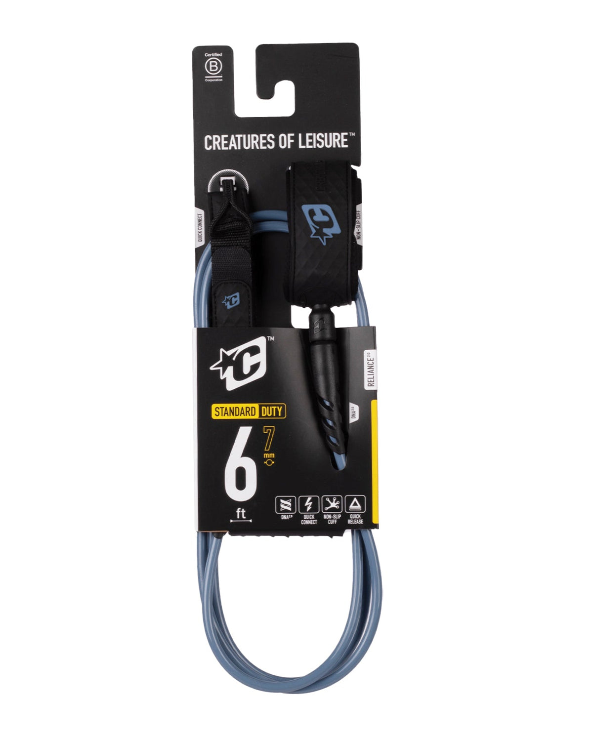 Creatures Reliance 2.0 Standard Duty Leash Slate Black
