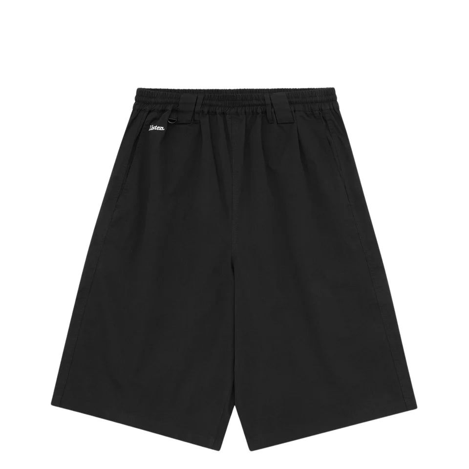 Listen - Loud and Long Walk Short -Black - Board Store LISTENBoard shorts  