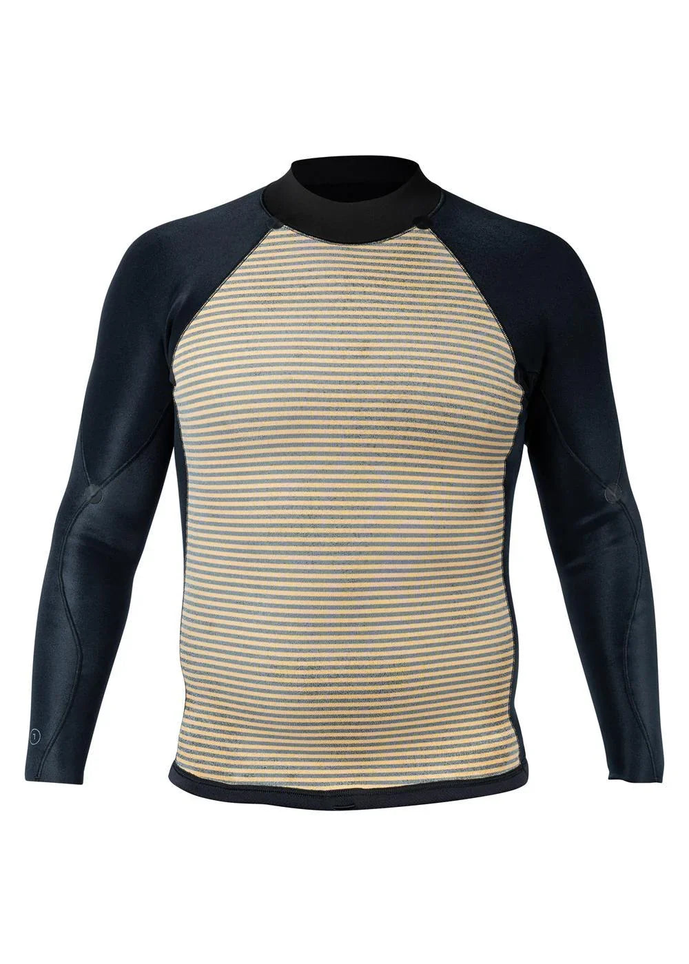 Xcel Mens Comp+ Long Sleeve Jacket 1.5mm inside front, showing the Thermo Dry IR lining