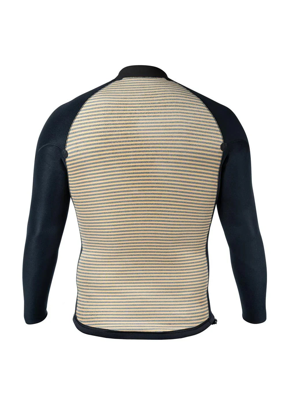 Xcel Mens Comp+ Long Sleeve Jacket 1.5mm inside back, showing the Thermo Dry IR lining